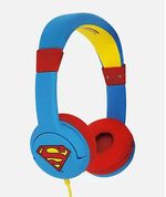 OTL-Technologies-DC-Comics-Superman-Man-of-Steel-Cuffie-Cablato-A-Padiglione-MUSICA-Blu-Rosso-Giallo