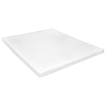 vidaXL Coprimaterasso 160x200cm Schiuma a Freddo Superficie a Onde 6cm