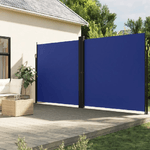 vidaXL Tenda da Sole Laterale Retrattile Blu 200x1000 cm