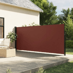 vidaXL Tenda da Sole Laterale Retrattile Marrone 180x500 cm