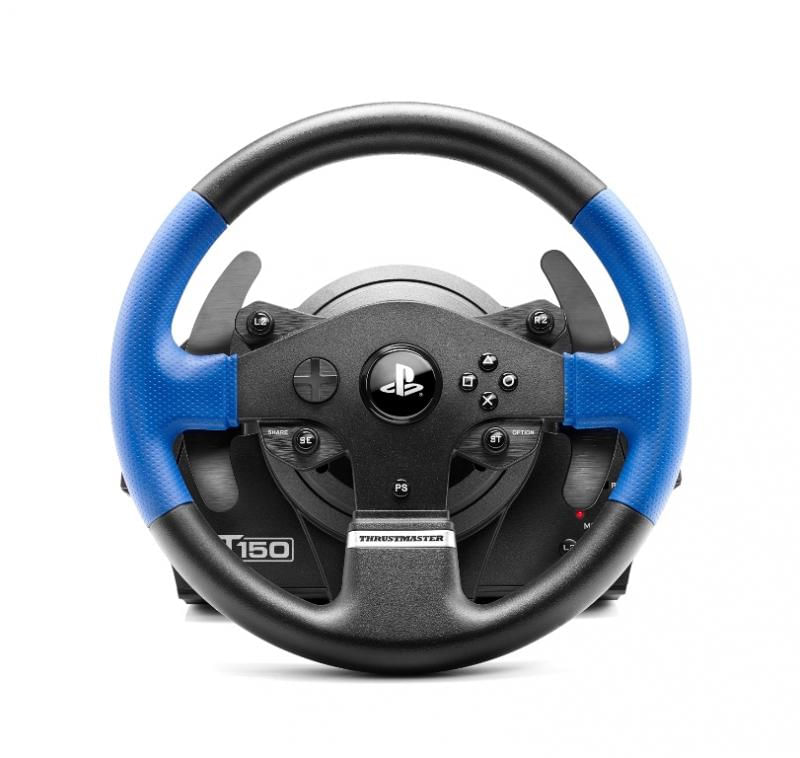 Thrustmaster-T150-Force-Feedback-Nero-Blu-USB-Sterzo---Pedali-PC-PlayStation-4-Playstation-3