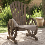 vidaXL Sedie da Giardino Adirondack 2 pz in Legno Massello di Abete