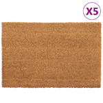 vidaXL Zerbini 5 pz Naturale 40x60 cm in Fibra di Cocco