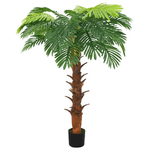 vidaXL Palma Cycas Artificiale con Vaso 160 cm Verde