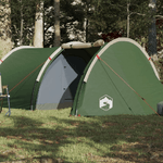 vidaXL Tenda da Campeggio 4 Persone Verde 405x170x106 cm Taffetà 185T