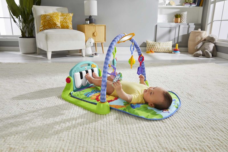 Fisher-Price-BMH49-palestra-per-bambino-e-tappeto-di-gioco-Plastica-Tessuto-Multicolore-Palestrina-a-tappeto-per-bambino