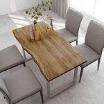 vidaXL Tavolo da Pranzo 140x70x76 cm in Legno Massello di Acacia