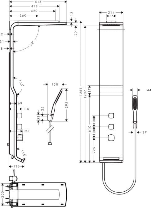 Hansgrohe-Raindance-sistema-di-doccia-Cromo