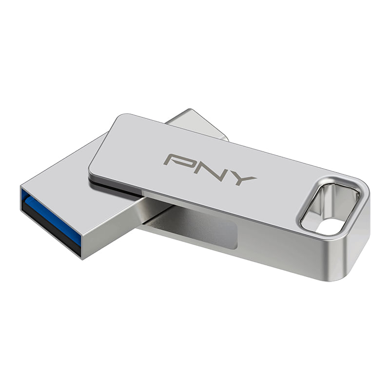 PNY-DUO-LINK-unita--flash-USB-128-GB-USB-Type-A---USB-Type-C-3.2-Gen-1--3.1-Gen-1--Acciaio-inossidabile