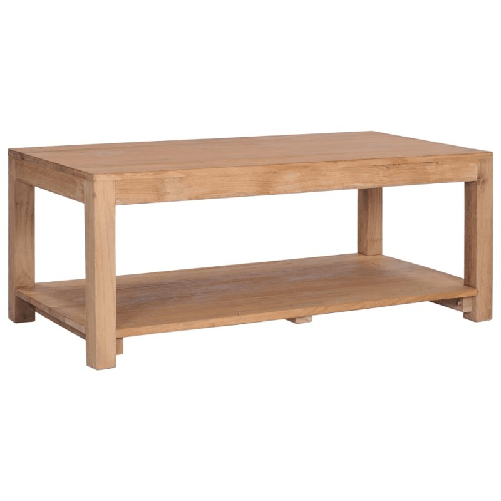 Tavolino da Caffè 100x50x40 cm in Legno Massello di Teak
