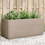 vidaXL Fioriera da Giardino Marrone Chiaro 80x36x35 cm in PP