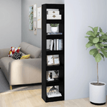 vidaXL Libreria/Divisorio Nero 40x30x198 cm