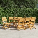 vidaXL Sedie da Giardino Pieghevoli 8pz 47x62x90cm Legno Massello Teak