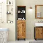 vidaXL Mobile da Bagno 38x33x160 cm in Legno Massello di Mango