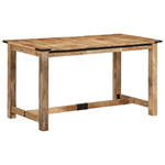 vidaXL Tavolo da Pranzo 140x70x75 cm in Legno Massello di Mango