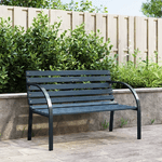 vidaXL Panchina da Giardino 120 cm Grigia in Legno