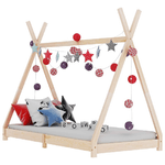 vidaXL Giroletto per Bambini in Legno Massello di Pino 70x140 cm