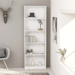 vidaXL Libreria a 5 Ripiani Bianca 60x24x175 cm in Legno ingegnerizzato