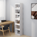 vidaXL Libreria/Divisorio Bianco 40x30x199cm in Legno Massello di Pino