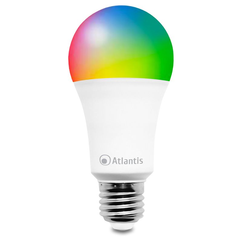 Atlantis-Land-A17-SB13-RGBW-soluzione-di-illuminazione-intelligente-Lampadina-intelligente-Wi-Fi-Stainless-steel-Trasparente-Bianco-13-W