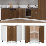 Armadietto Cucina Rovere Marrone 75,5x75,5x80,5 cm in Legno