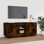 vidaXL Mobile TV Rovere Fumo 102x35x45 cm in Legno ingegnerizzato