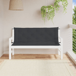 vidaXL Cuscini per Panca 2 pz Nero 150x50x7 cm in Tessuto Oxford