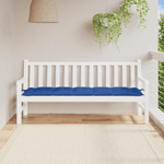 vidaXL Cuscino per Panca Giardino Blu Reale 180x50x7 cm Tessuto Oxford