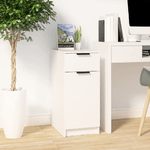 vidaXL Armadietto da Scrivania Bianco 33,5x50x75 cm Legno ingegnerizzato