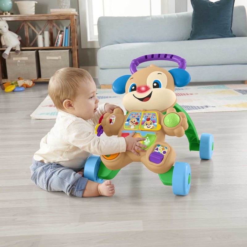 Fisher-Price-Cagnolino-Primi-Passi---Ridi-and-Impara-Edizione-multilingue-giocattolo-musicale-per-camminare--Giocattolo-per-Neonati-e-Bambini-da-6