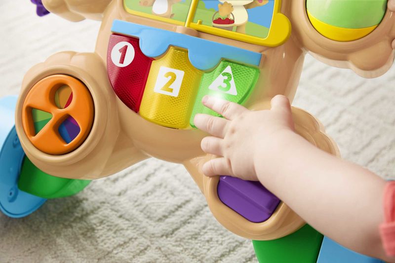 Fisher-Price-Cagnolino-Primi-Passi---Ridi-and-Impara-Edizione-multilingue-giocattolo-musicale-per-camminare--Giocattolo-per-Neonati-e-Bambini-da-6