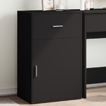 vidaXL Armadietto Nero 56,5x39x90 cm in Legno Multistrato