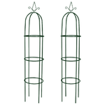 Set Torri ad Arco 2 pz per Piante Rampicanti da Giardino