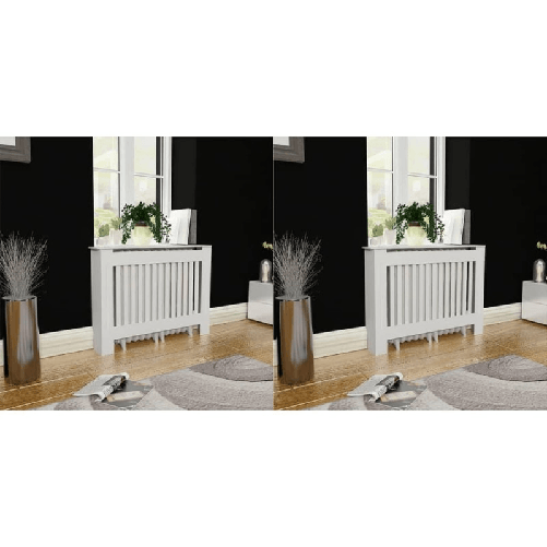Copritermosifoni 2 pz in MDF 112 cm Bianco