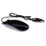 LMP Easy Mouse USB-C, 2 tasti + scroll, ottico 1600 dpi, Grigio siderale / nero, con adattatore USB3.0