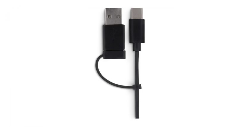 LMP-Easy-Mouse-USB-C-2-tasti---scroll-ottico-1600-dpi-Grigio-siderale---nero-con-adattatore-USB3.0