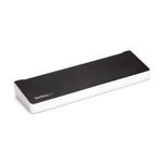 StarTech.com Docking Station USB-C per triplo monitor UHD 4K, Mac e Windows, Dock USB C a HDMI e DisplayPort