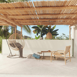 Tenda Laterale Retrattile per Patio 117x600 cm Crema