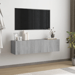 vidaXL Mobile Muro TV Grigio Sonoma 120x30x30cm Legno Ingegnerizzato