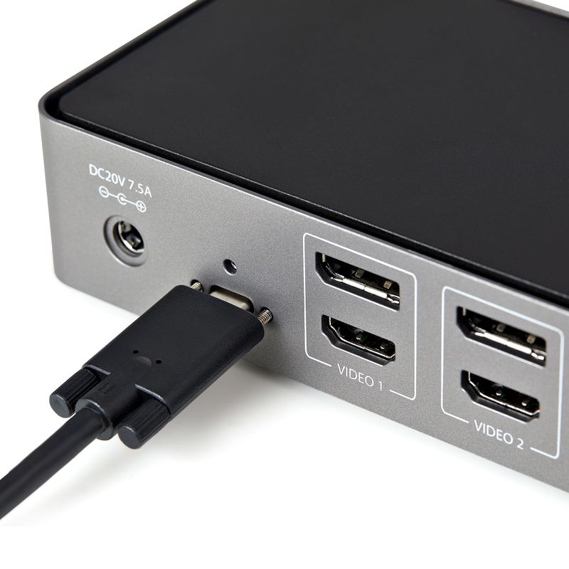 StarTech.com-USB-C-e-USB-A-Dock---Docking-station-triplo-monitor-DisplayPort-HDMI-4K-60Hz---85W-Power-Delivery-6x-USB-GbE--DK31C3HDPDUE-