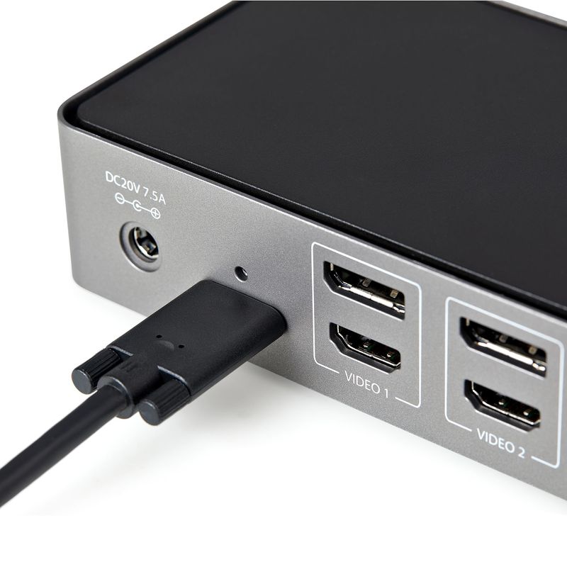 StarTech.com-USB-C-e-USB-A-Dock---Docking-station-triplo-monitor-DisplayPort-HDMI-4K-60Hz---85W-Power-Delivery-6x-USB-GbE--DK31C3HDPDUE-