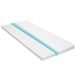 vidaXL Coprimaterasso 100x200cm Schiuma a Freddo Superficie a Onde 6cm