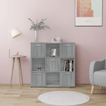 Libreria Grigio Sonoma 90x30x90 cm in Legno ingegnerizzato