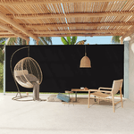 vidaXL Tenda Laterale Retrattile per Patio 220x600 cm Nera