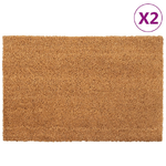 vidaXL Zerbini 2 pz Naturale 40x60 cm in Fibra di Cocco