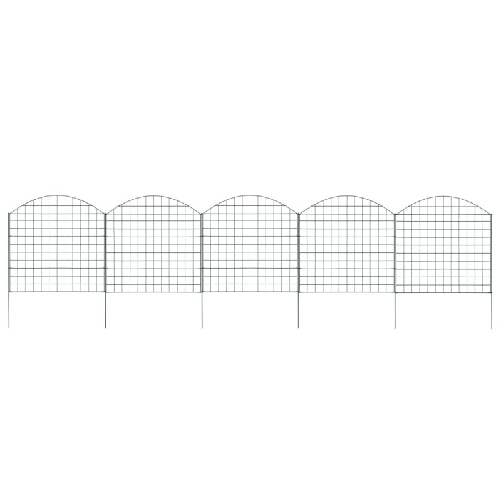 vidaXL Set Recinzione da Giardino ad Arco 77,5x78,5 cm Verde