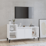 Mobile Porta TV Bianco 100x35x55 cm in Legno ingegnerizzato