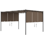 vidaXL Gazebo da Giardino con Tenda Laterale 4x3x2,25 m Talpa