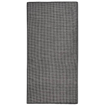 Tappeto da Esterni a Tessitura Piatta 100x200 cm Grigio