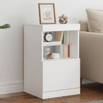 vidaXL Credenza con Luci LED Bianca 41x37x67 cm